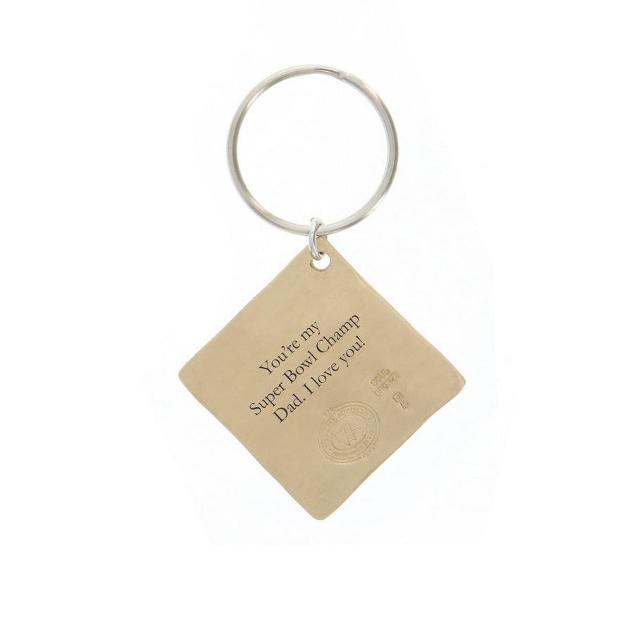 Reverse-side view of Pittsburgh Steelers Logo Key Chain