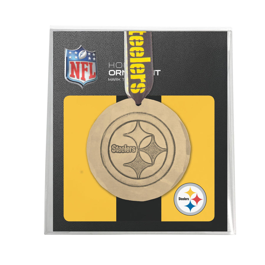 Gift packaging display for Pittsburgh Steelers Small Round Ornament