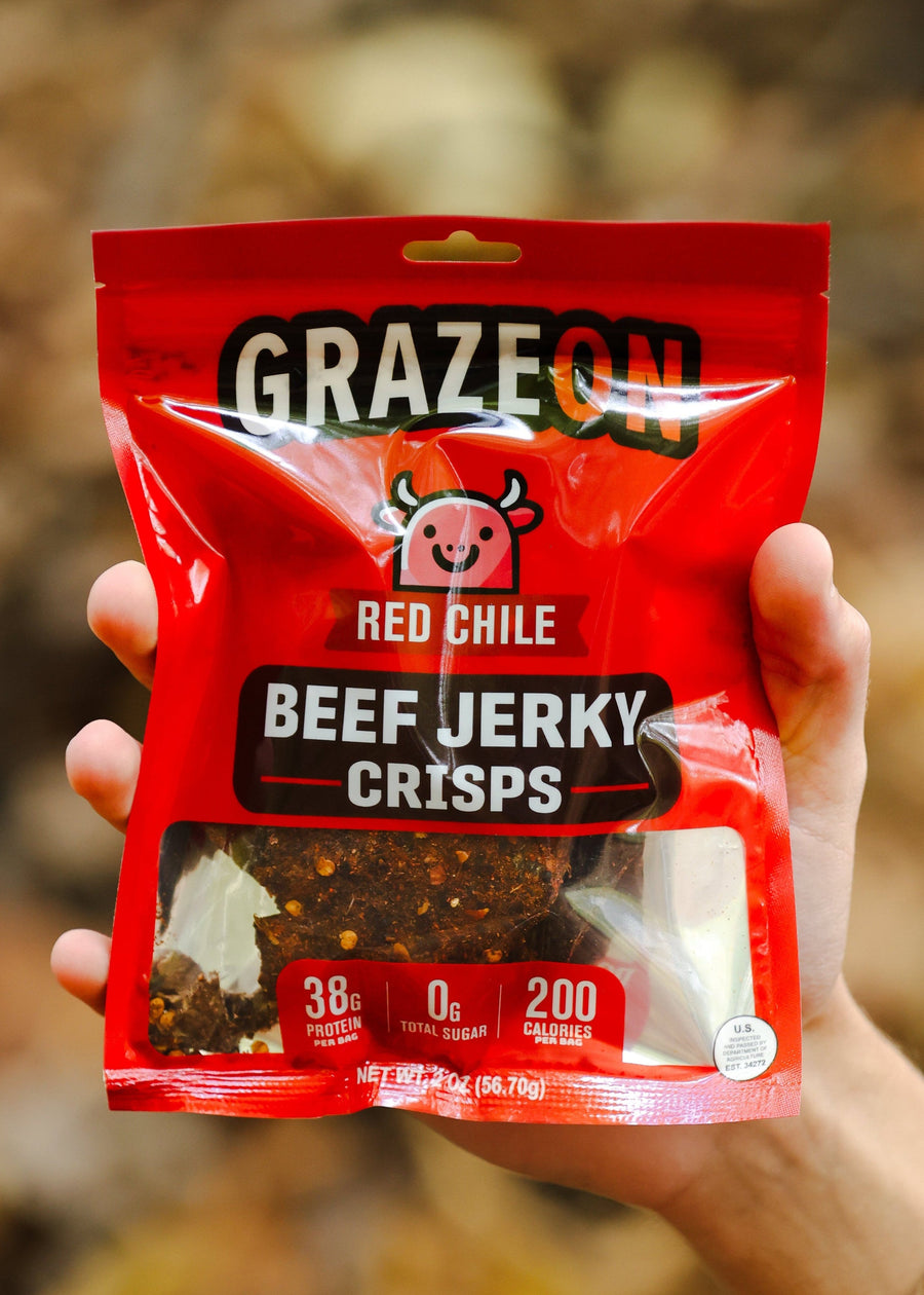 Red Chile Beef Jerky Crisps – 2 oz — product photograph 1 of 5