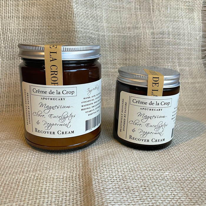 Recover Magnesium Skin Cream with Botanical Oils containers displayed together