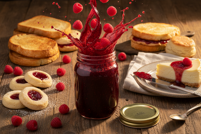 Old-Fashioned Seedless Red Raspberry Jam | 18 oz – listing photo 1