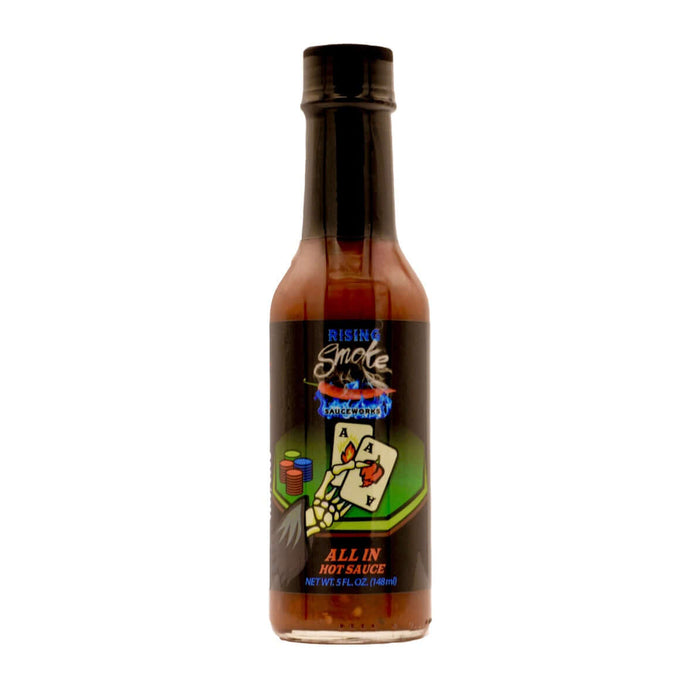 Product packaging of All In Smoked Reaper & Ghost Pepper Hot Sauce