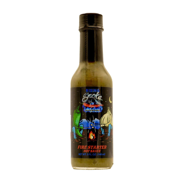 Product packaging of Fire Starter Jalapeño Tomatillo Verde Hot Sauce