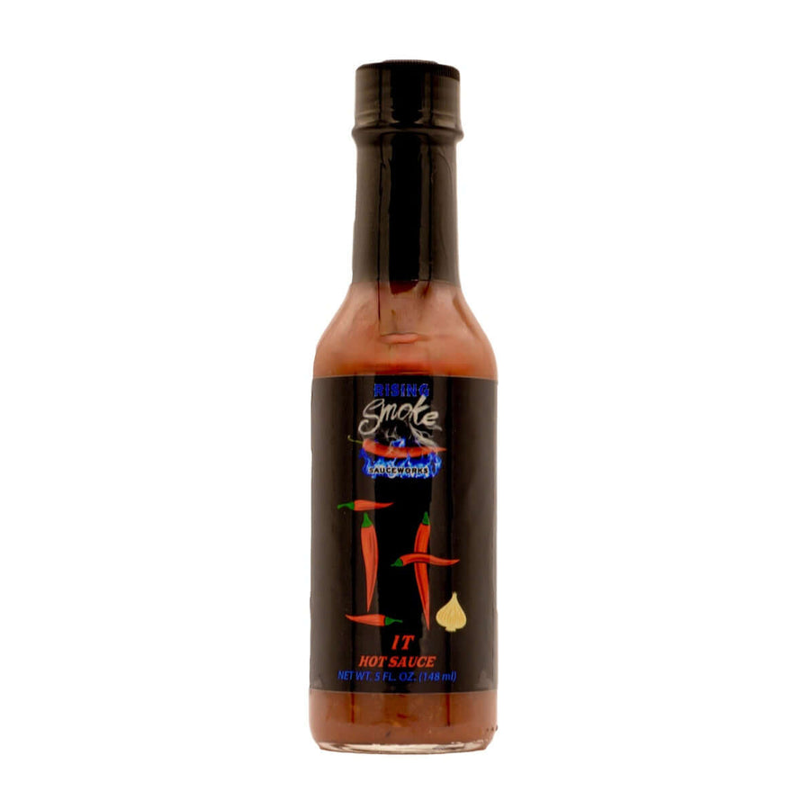 Product packaging of It Cayenne Garlic Louisiana-Style Hot Sauce
