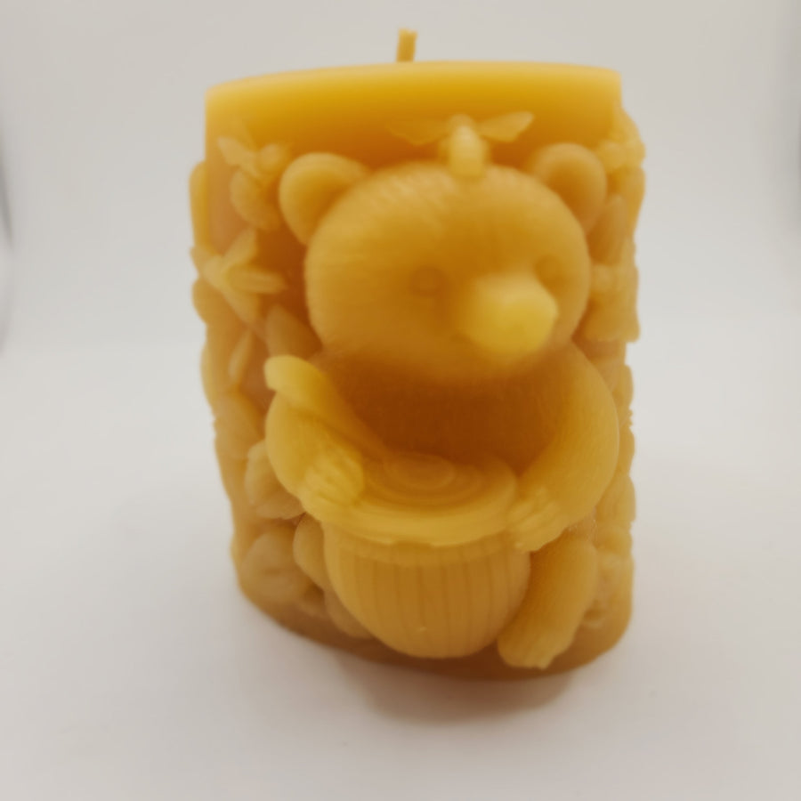 The Bears Have Arrived – Bear & Honey Beeswax Candle Set