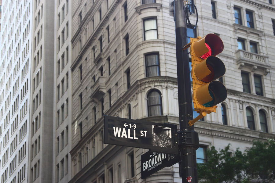 Wall Street street sign in the Wall Street Blend coffee image gallery