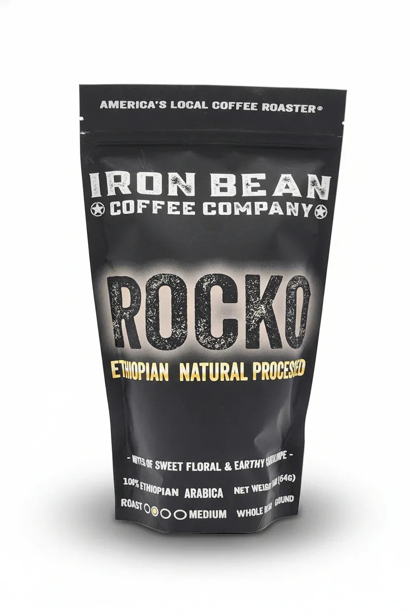 Rocko Ethiopian Natural Process Medium Roast Coffee – coffee product photo 1