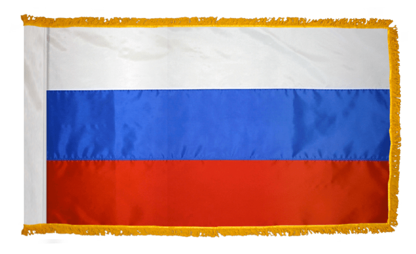 Russia nylon flag product image with white blue and red horizontal bands