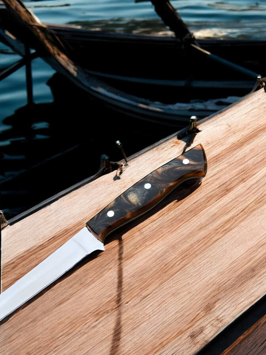 Premium Handmade Fillet Knife – 9" 440C Stainless Steel