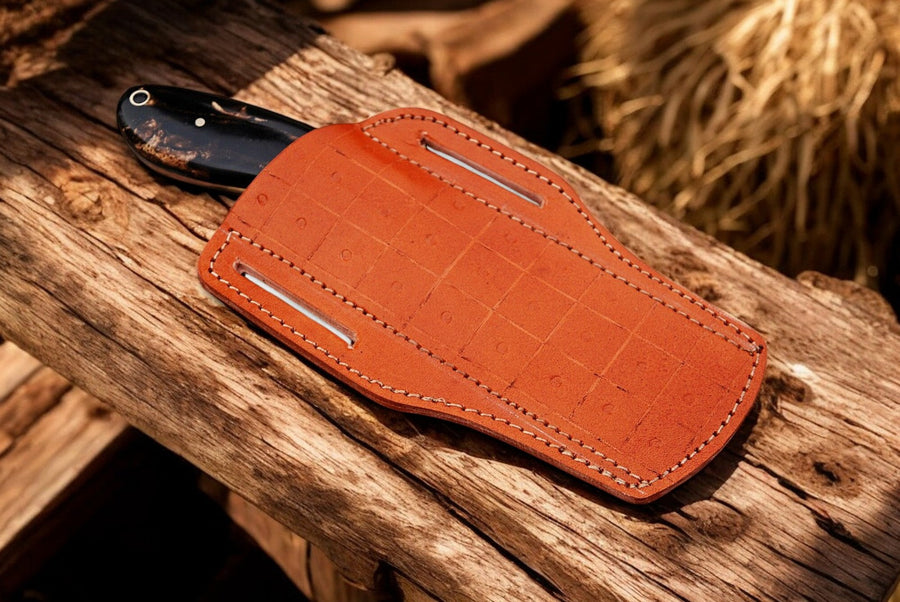 Custom Handmade Bull Cutter Knife – Exotic Wood Handle