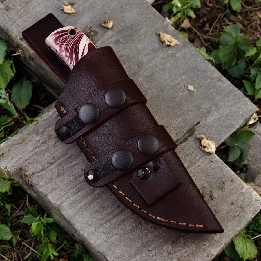Custom Handmade Hunting Knife – High-Carbon Steel Blade