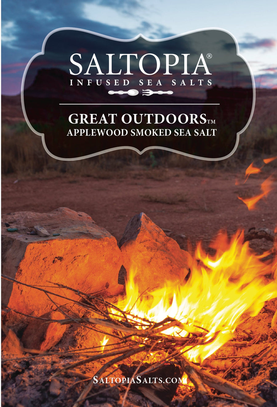 Product photo for Applewood Smoked infused salt – GREAT OUTDOORS
