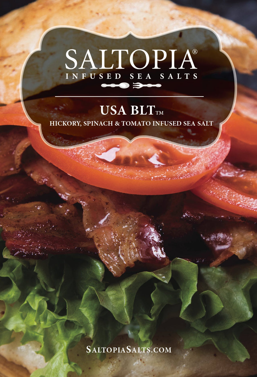 Product photo for BLT infused salt – BACON. LETTUCE. TOMATO.
