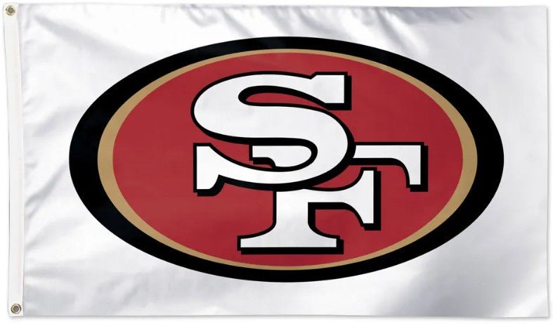 San Francisco 49ers 3x5 camouflage flag with team logo