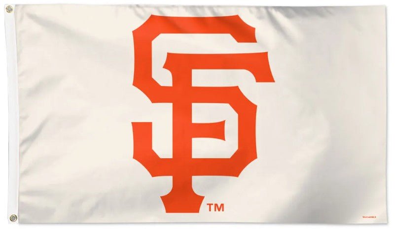 San Francisco Giants 3x5 white flag with team logo