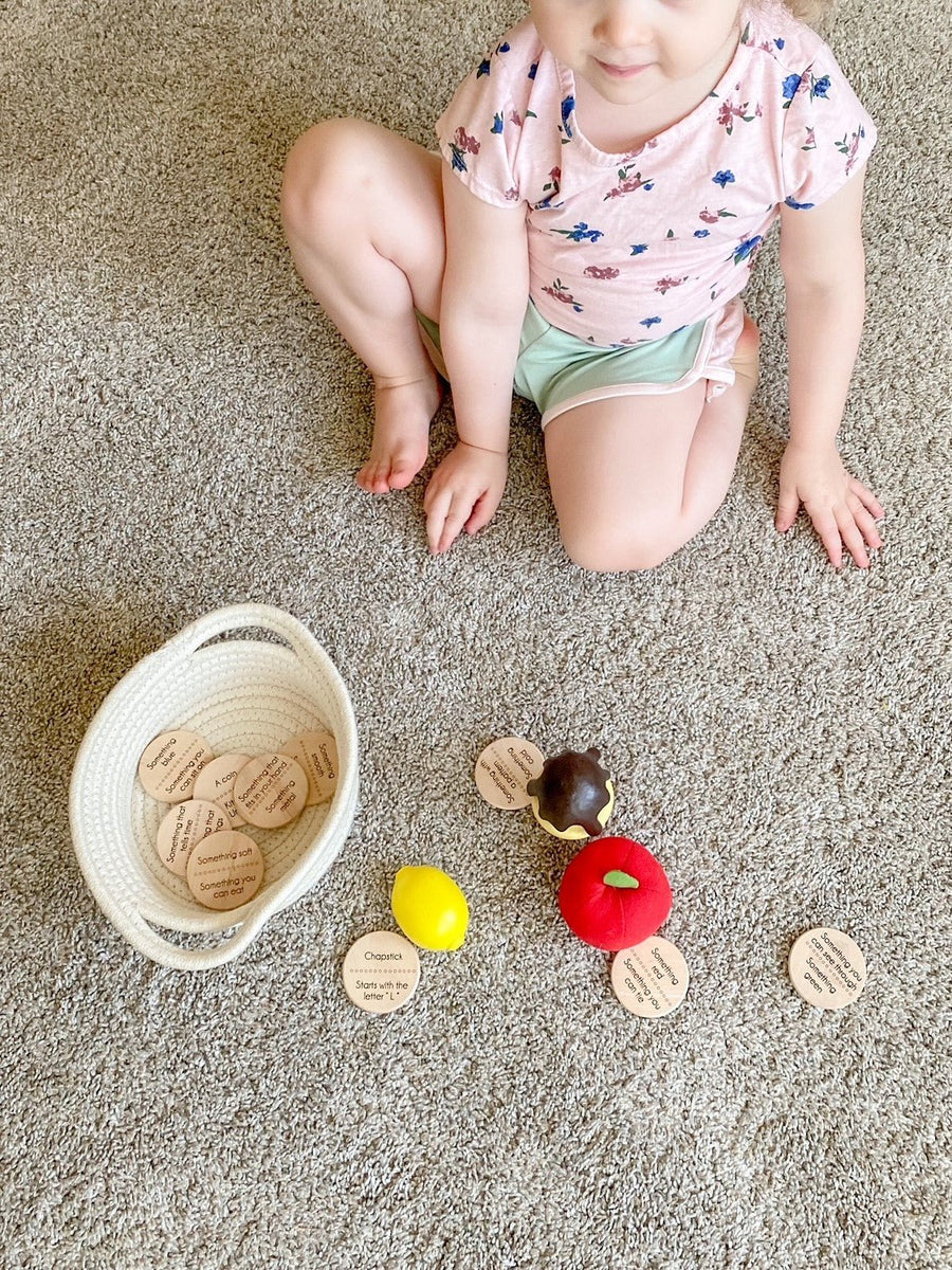 Wooden Scavenger Hunt Coins: 40 Find-It Prompts