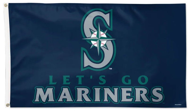 Seattle Mariners 3x5 slogan flag made in USA