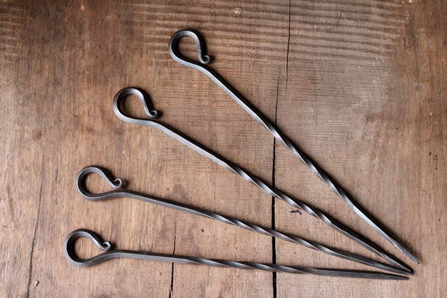 14-inch Steel Skewers, Set of 4