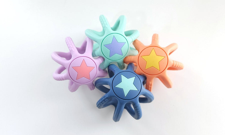 Silicone Sensory Teething Ball: 3-Inch Grasping Toy