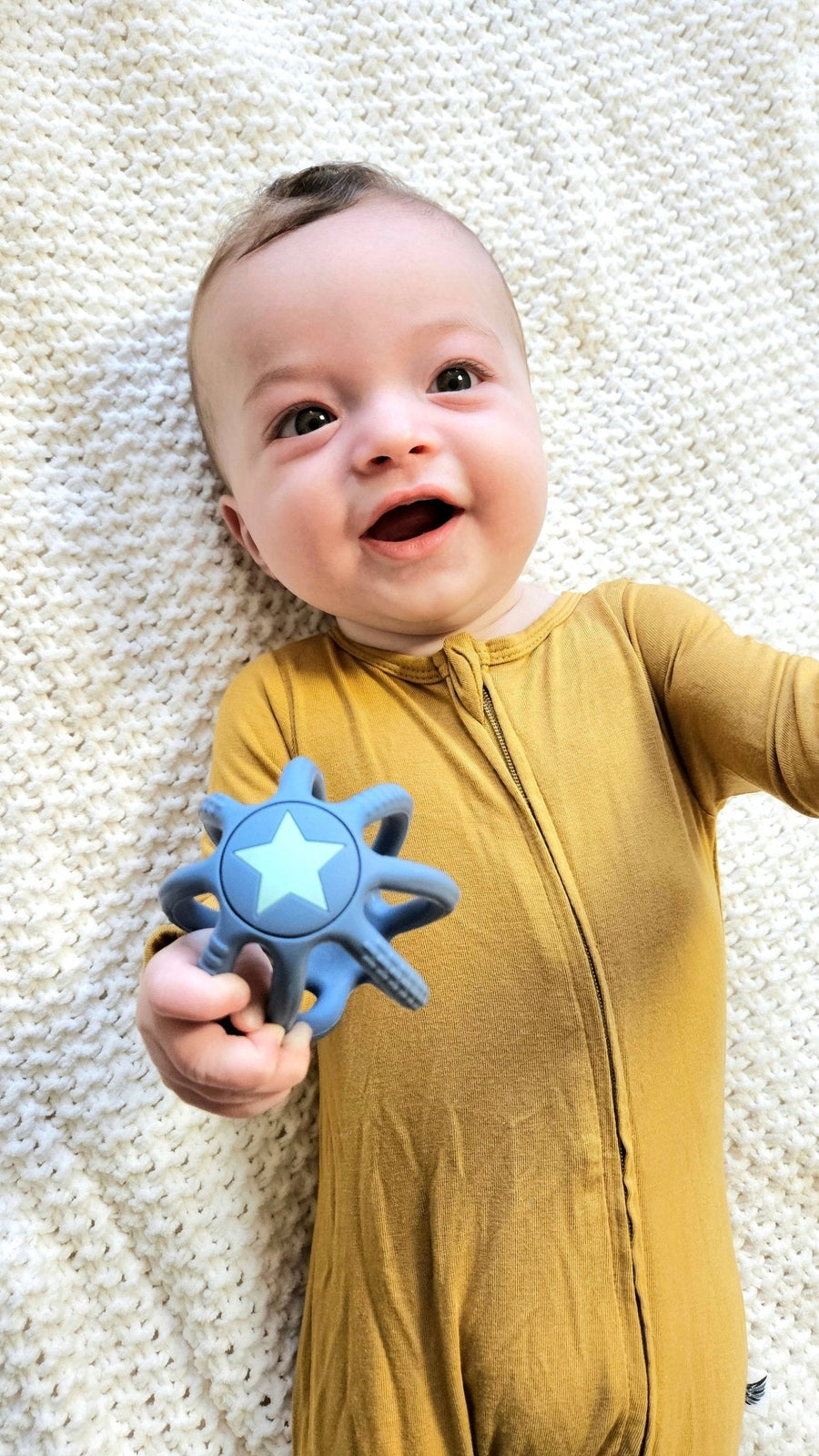 Silicone Sensory Teething Ball: 3-Inch Grasping Toy