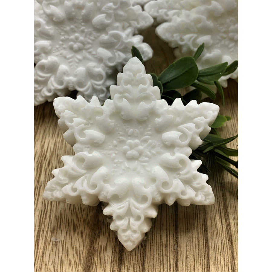 10 Snowflake Soaps