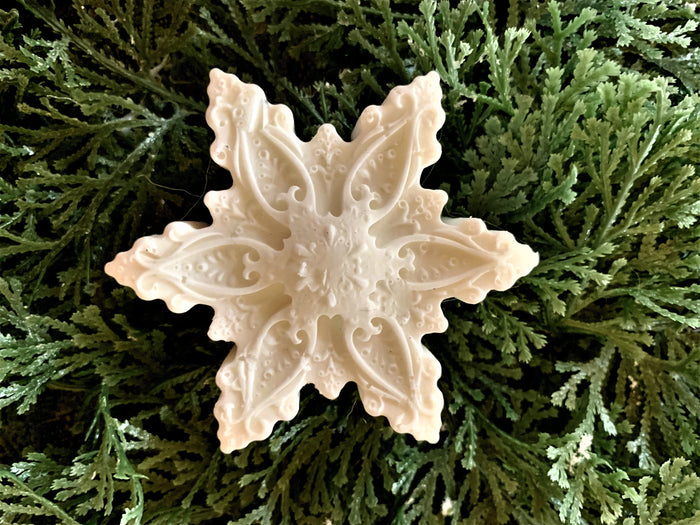 10 Snowflake Soaps