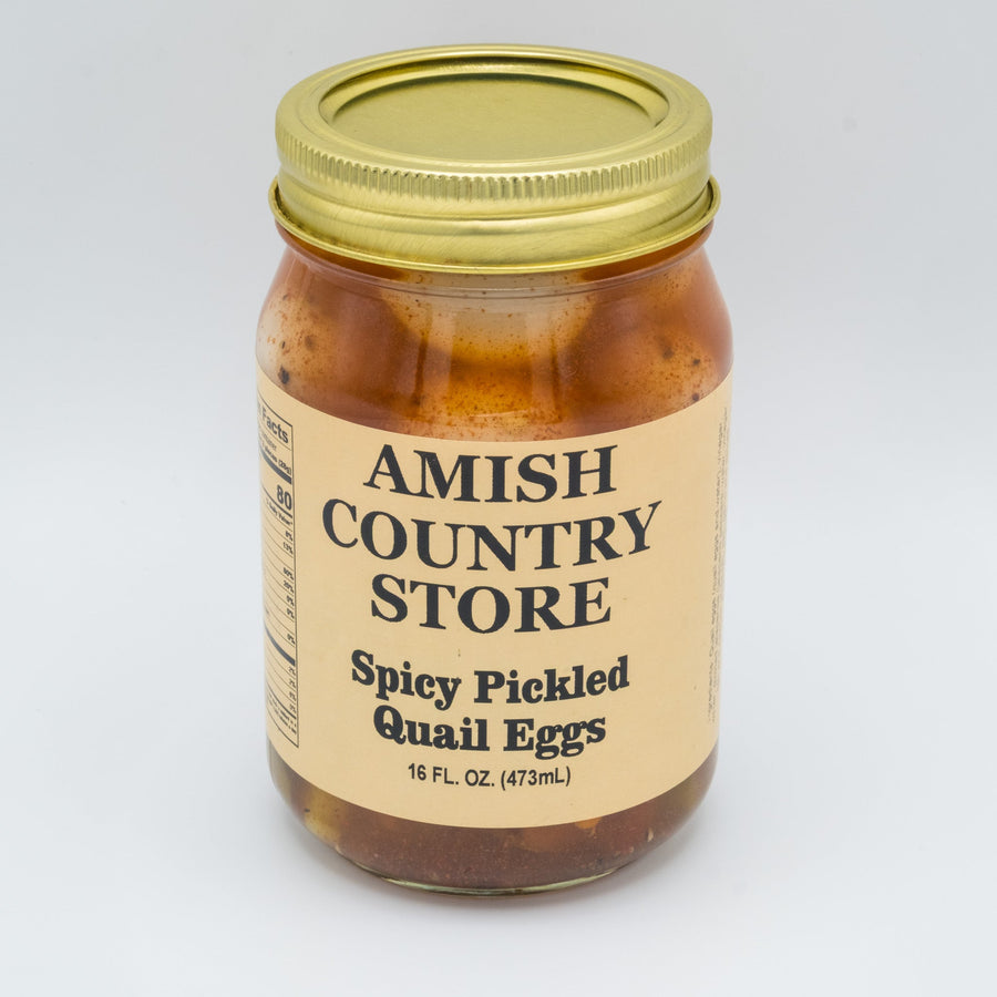 Spicy Pickled Quail Eggs front package label