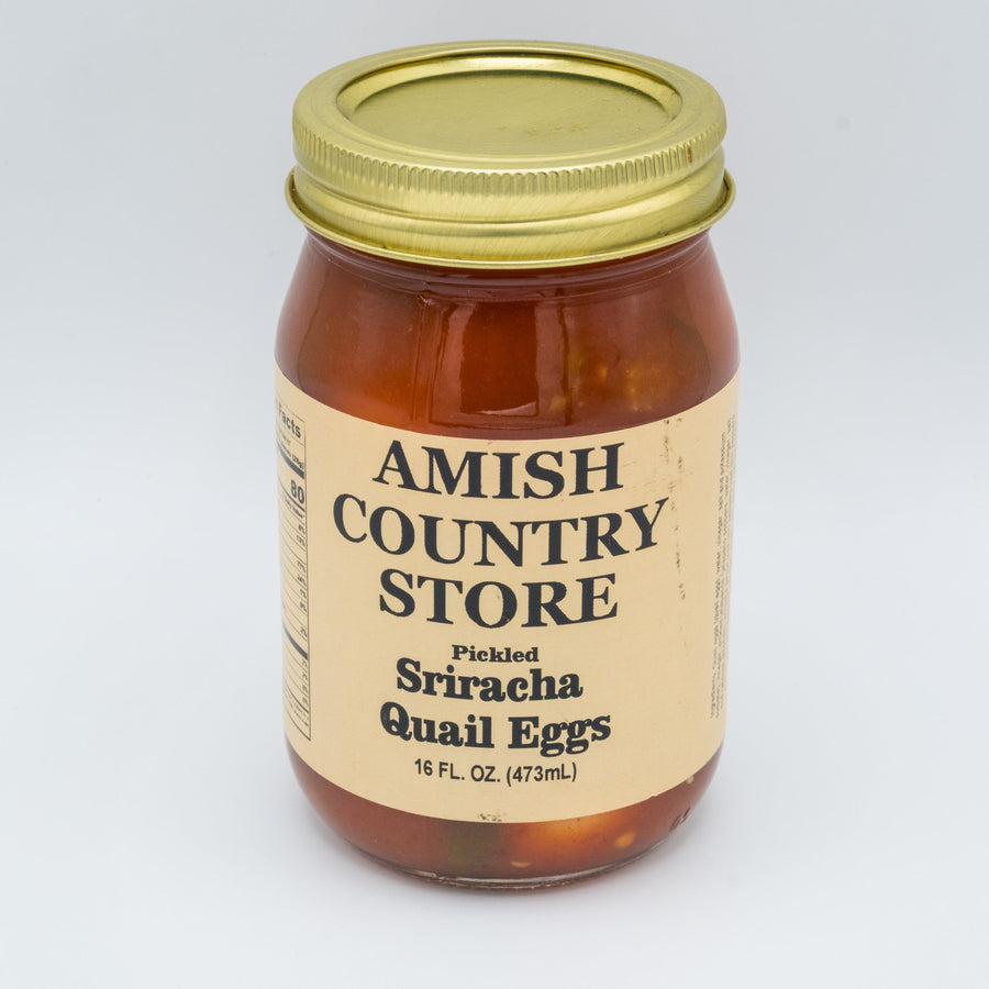 Sriracha Quail Eggs front package label