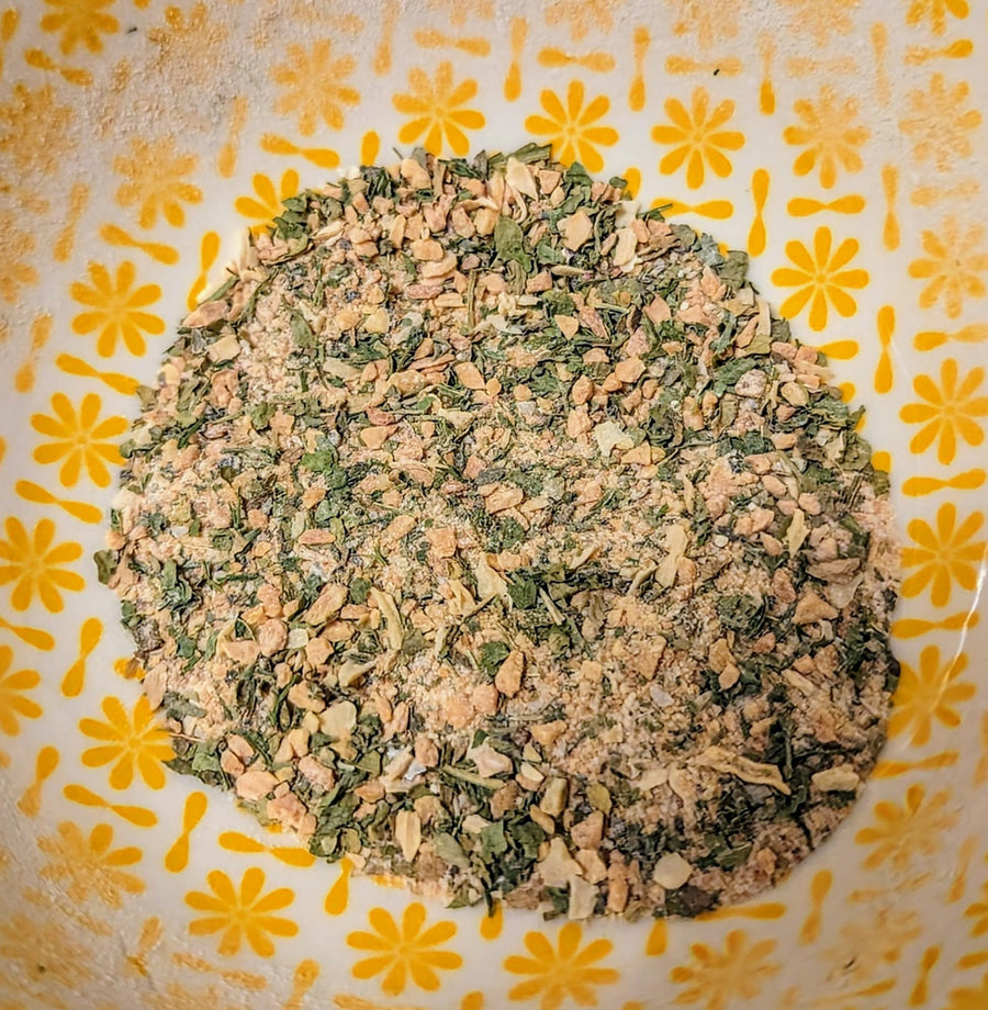 David's Steak Rub dry herb and seasoning mixture on a plate