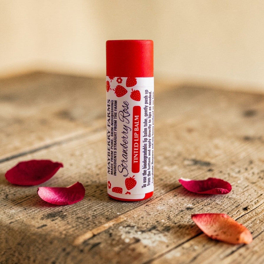 Strawberry Rose Tallow Lip Balm – product photo 4