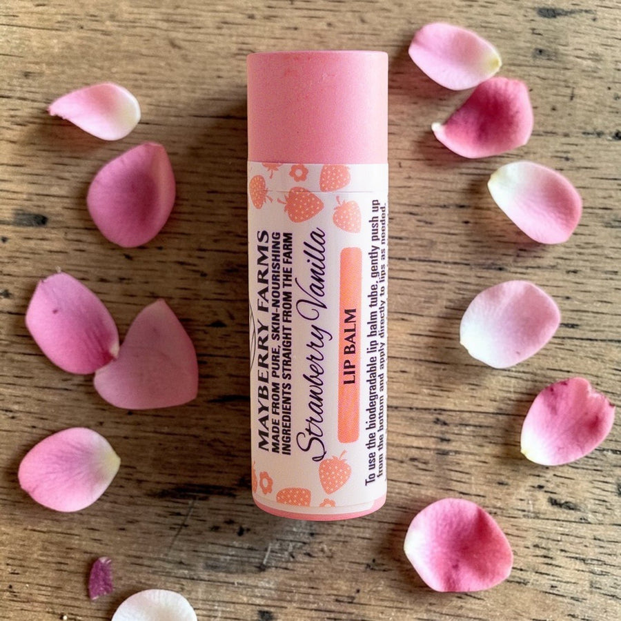 Strawberry Rose Tallow Lip Balm – product photo 3