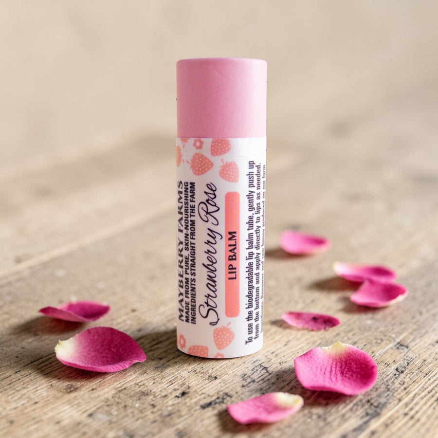 Strawberry Rose Tallow Lip Balm – product photo 2