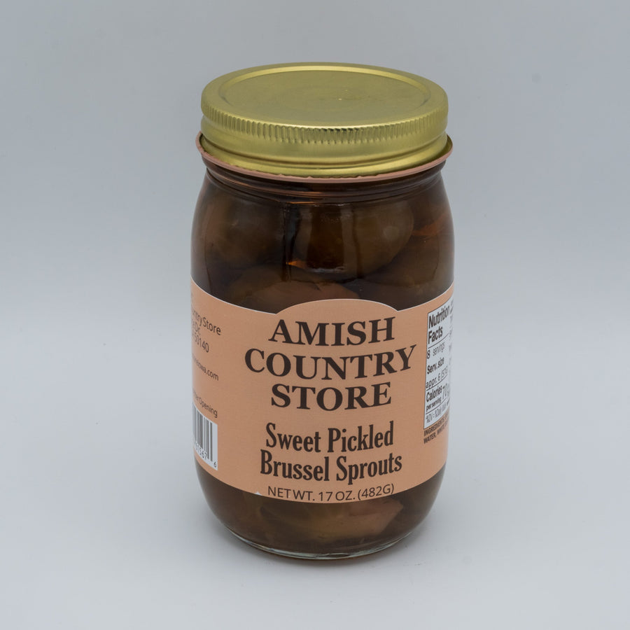 Sweet Pickled Brussels Sprouts front package label