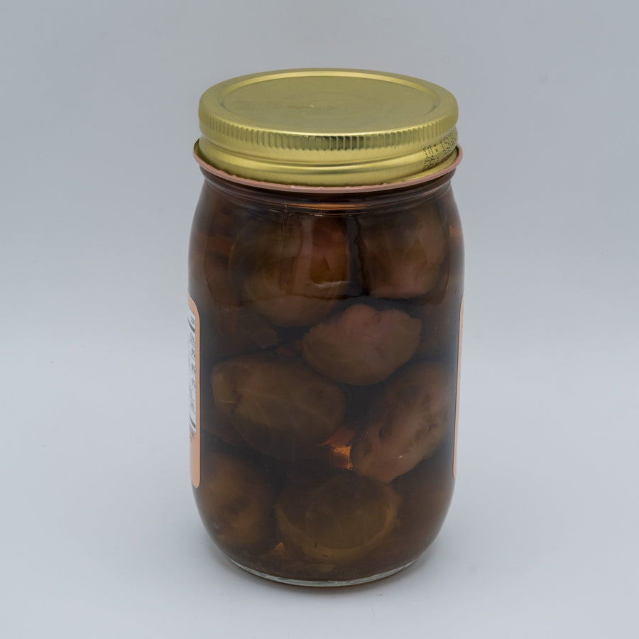 Sweet Pickled Brussels Sprouts package contents and rear view