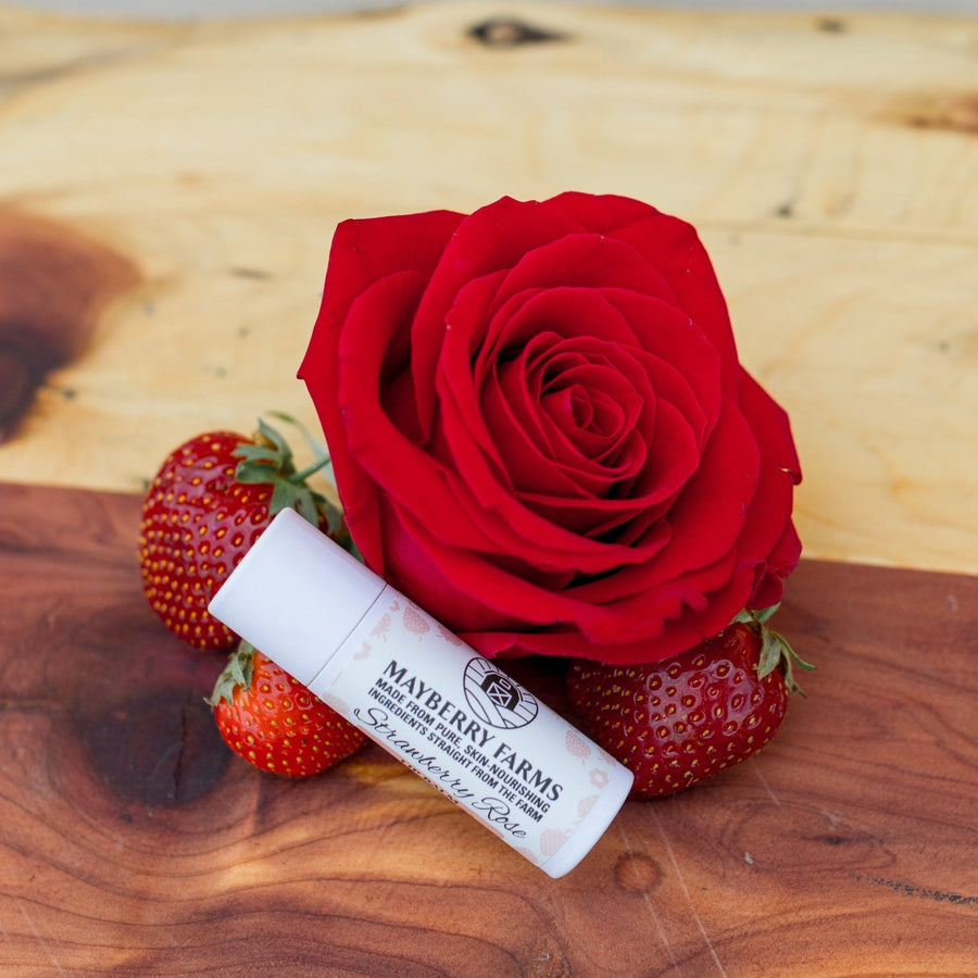 Strawberry Rose Tallow Lip Balm – product photo 1