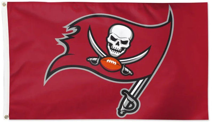 Tampa Bay Buccaneers 3x5 flag with deluxe red background