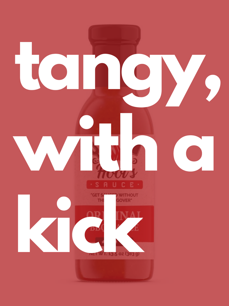 Original BBQ sauce tangy with a kick product graphic