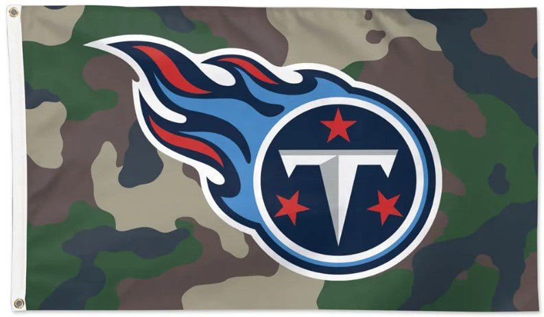 Tennessee Titans 3x5 camouflage flag with team logo