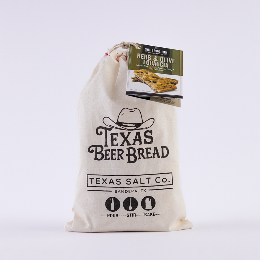 Texas Beer Bread - Herb & Olive Focaccia
