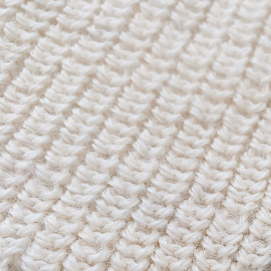 Textured Alpaca Beanie Hat