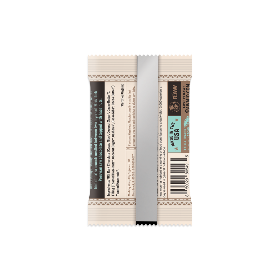 Back of packaging for Skinny Truffle - Toasted Hazelnut Crunch