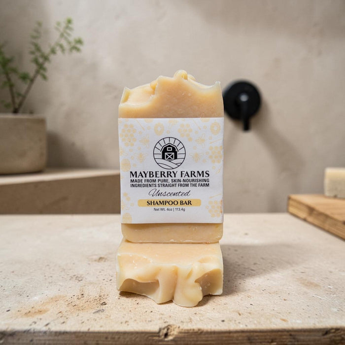 Unscented Shampoo Bar with Goat Milk, Honey & Tallow – product photo 1