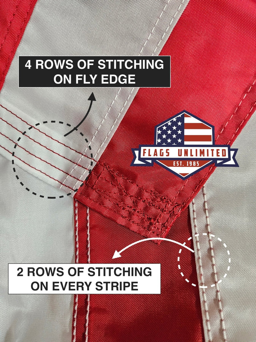 USA-made polyester American flag — product image 5
