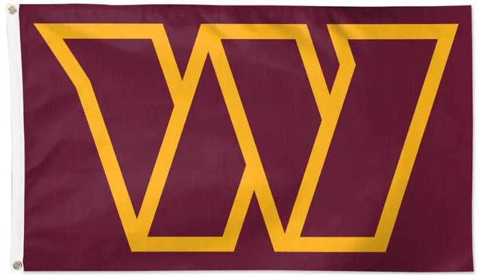 Washington Commanders 3x5 NFL flag with deluxe maroon background