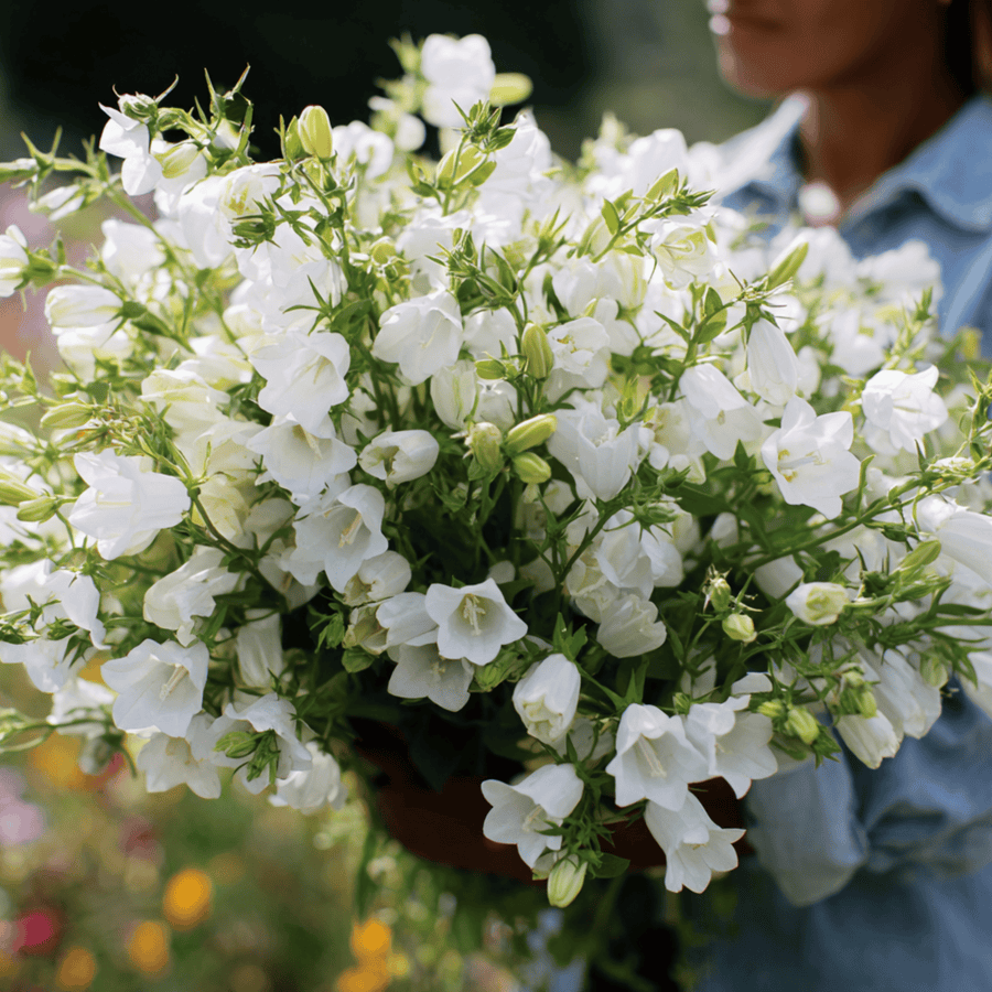 White Canterbury Bells