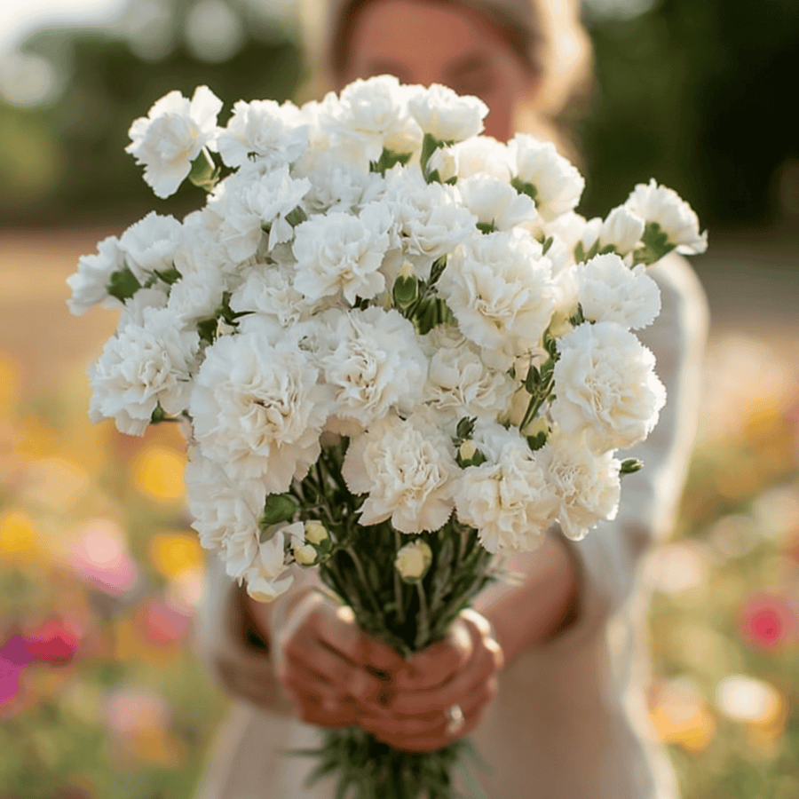 White Grenadin Carnation