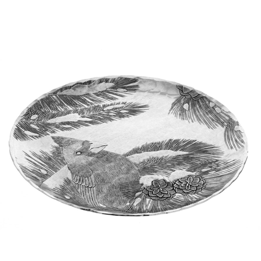 Product view of Winter Cardinal Round Plate