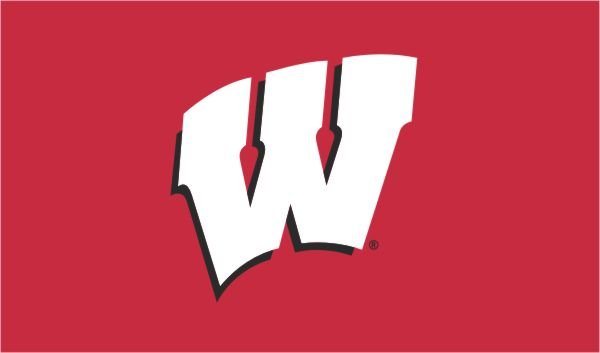 Wisconsin Badgers 3x5 sewn appliqué NCAA flag made in USA